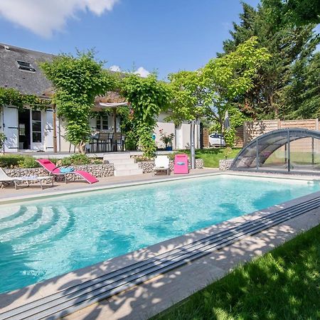 Au Coeur Du Bien-Etre, Chalet Avec Piscine Chauffee Et Couverte, Spa, Sauna, Massages Monteaux المظهر الخارجي الصورة