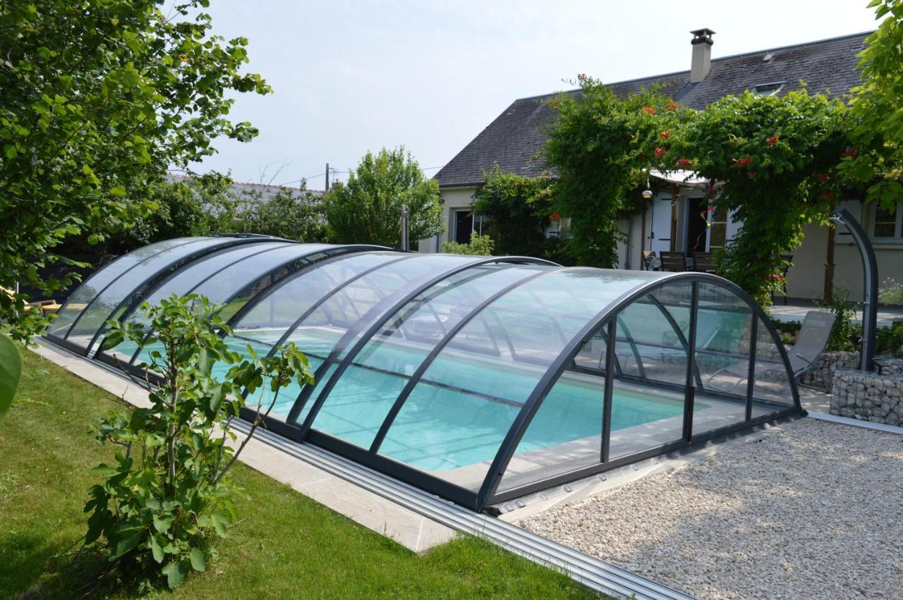 Au Coeur Du Bien-Etre, Chalet Avec Piscine Chauffee Et Couverte, Spa, Sauna, Massages Monteaux المظهر الخارجي الصورة