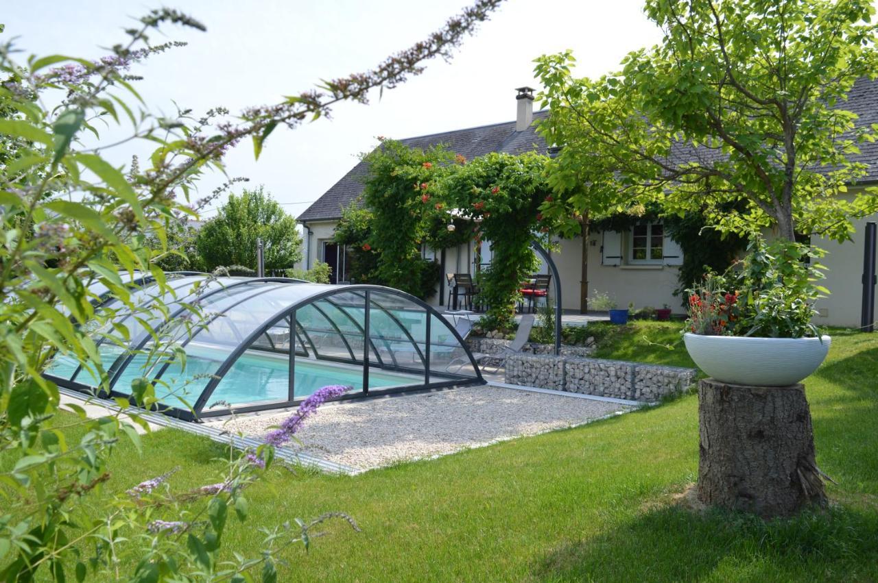 Au Coeur Du Bien-Etre, Chalet Avec Piscine Chauffee Et Couverte, Spa, Sauna, Massages Monteaux المظهر الخارجي الصورة